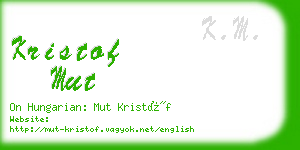 kristof mut business card